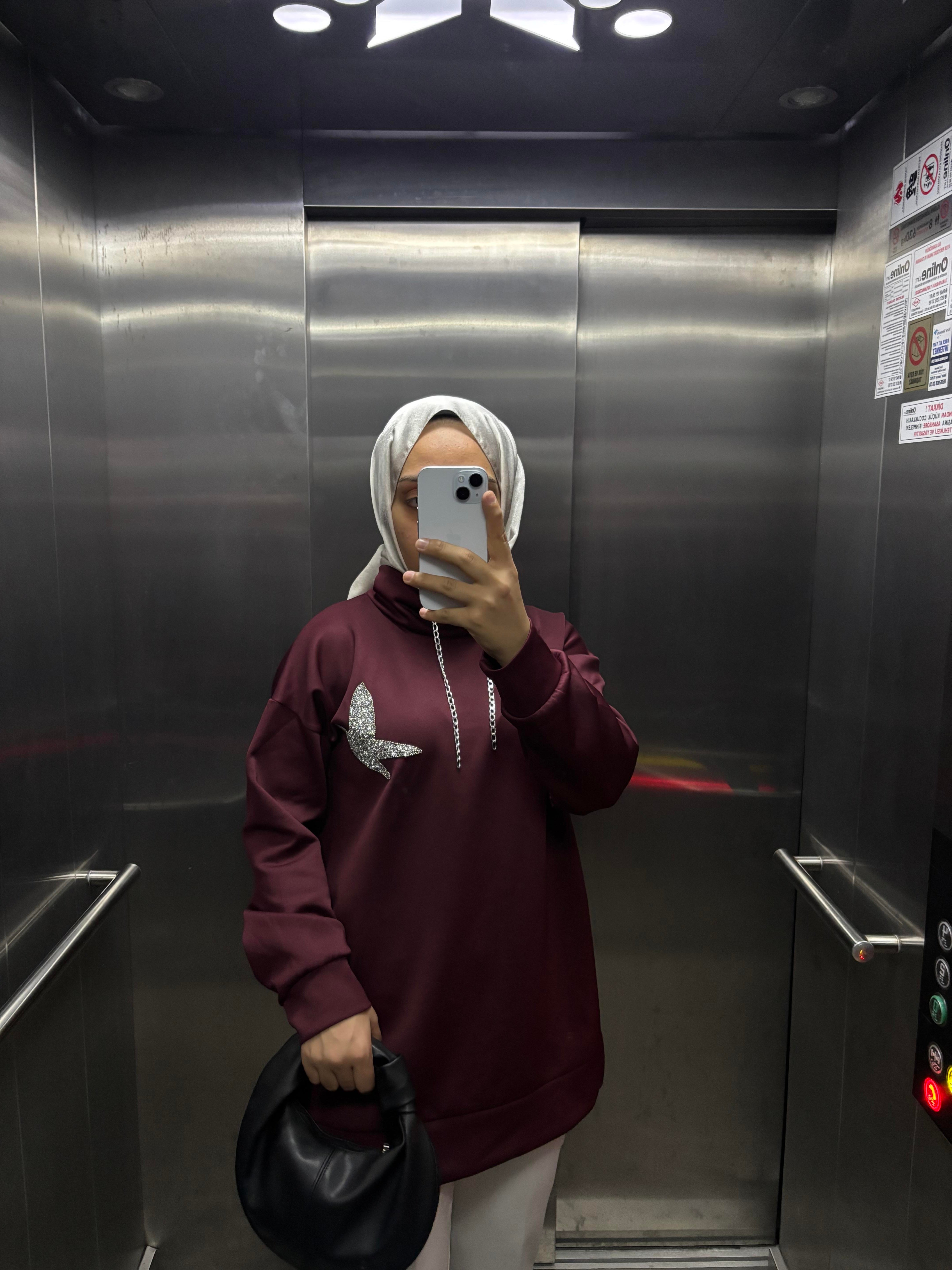 Bymn Model Scuba Sweat Bordo