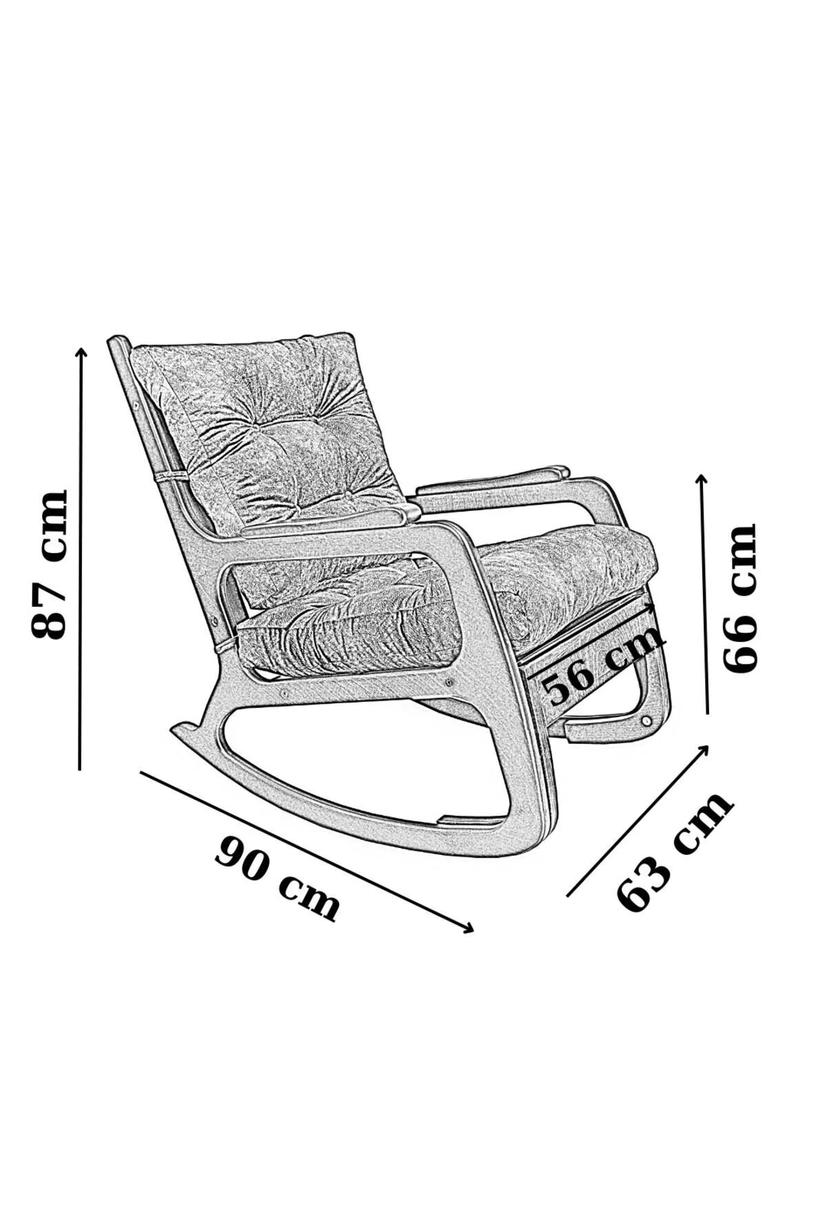 Asedia Kontes Naturel Keten Krem Dolgu Minderli Sallanan Sandalye Dinlenme Koltuğu