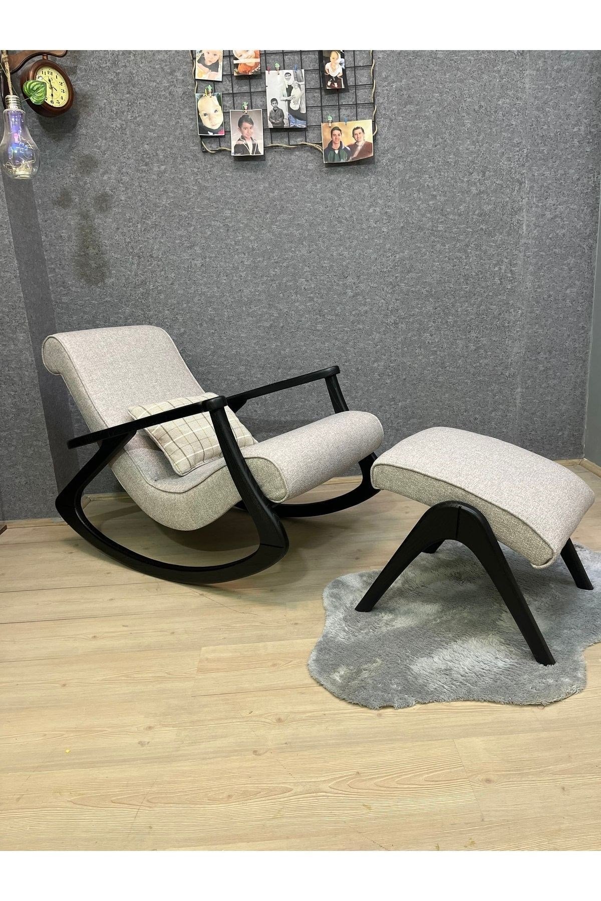 Ekol Kore Sallanan Sandalye | Dinlenme Koltuğu | TV Koltuğu | Desenli