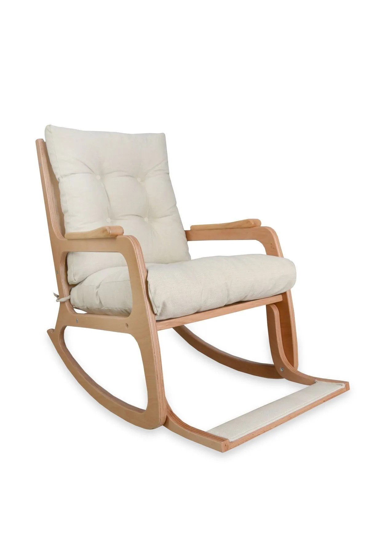 Kontes Keten krem sallanan dinlenme koltuğu