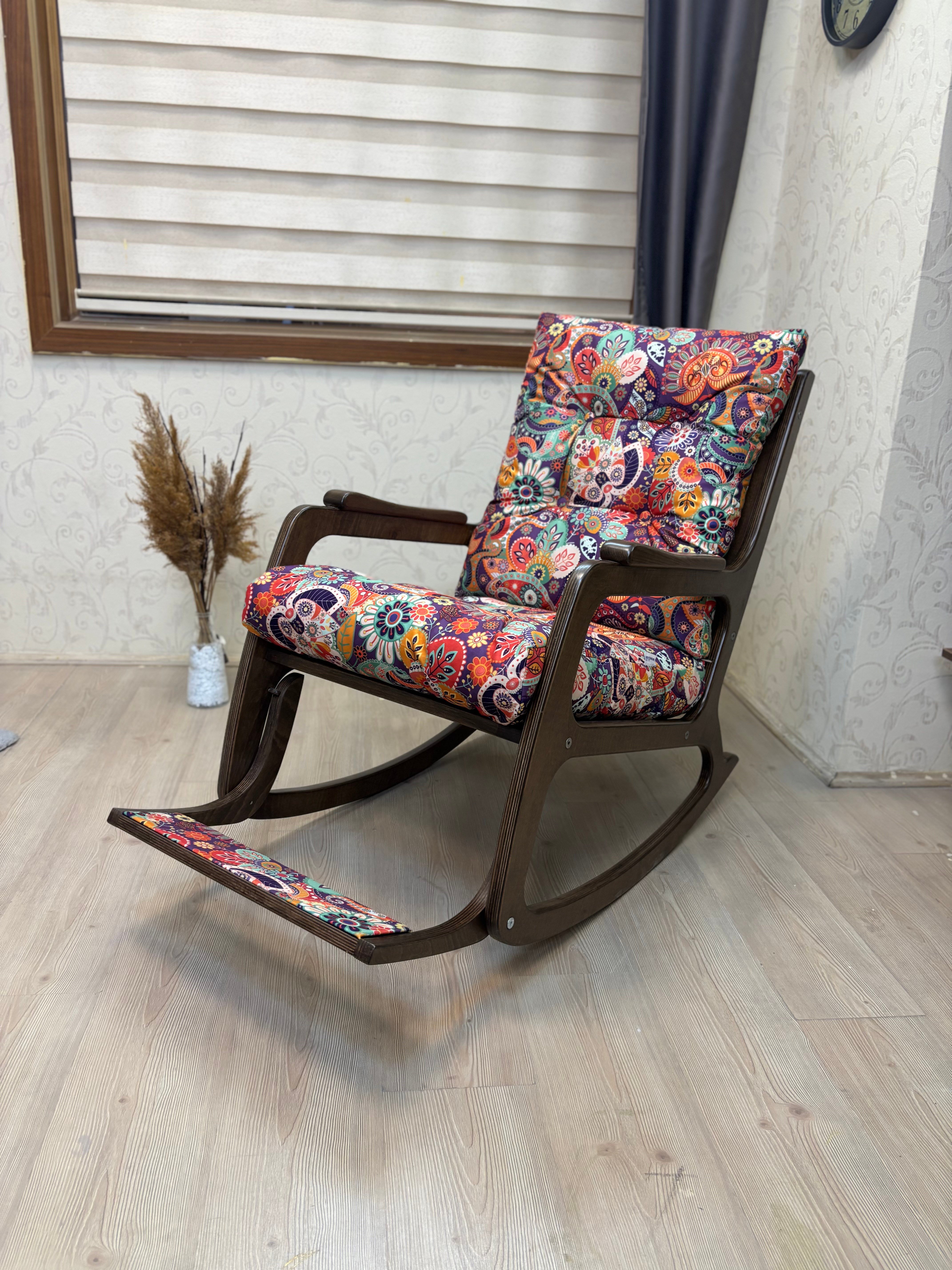 Kontes Retro Sallanan Sandalye | TV Koltuğu | Dinlenme Koltuğu | Kitap Okuma Koltuğu 