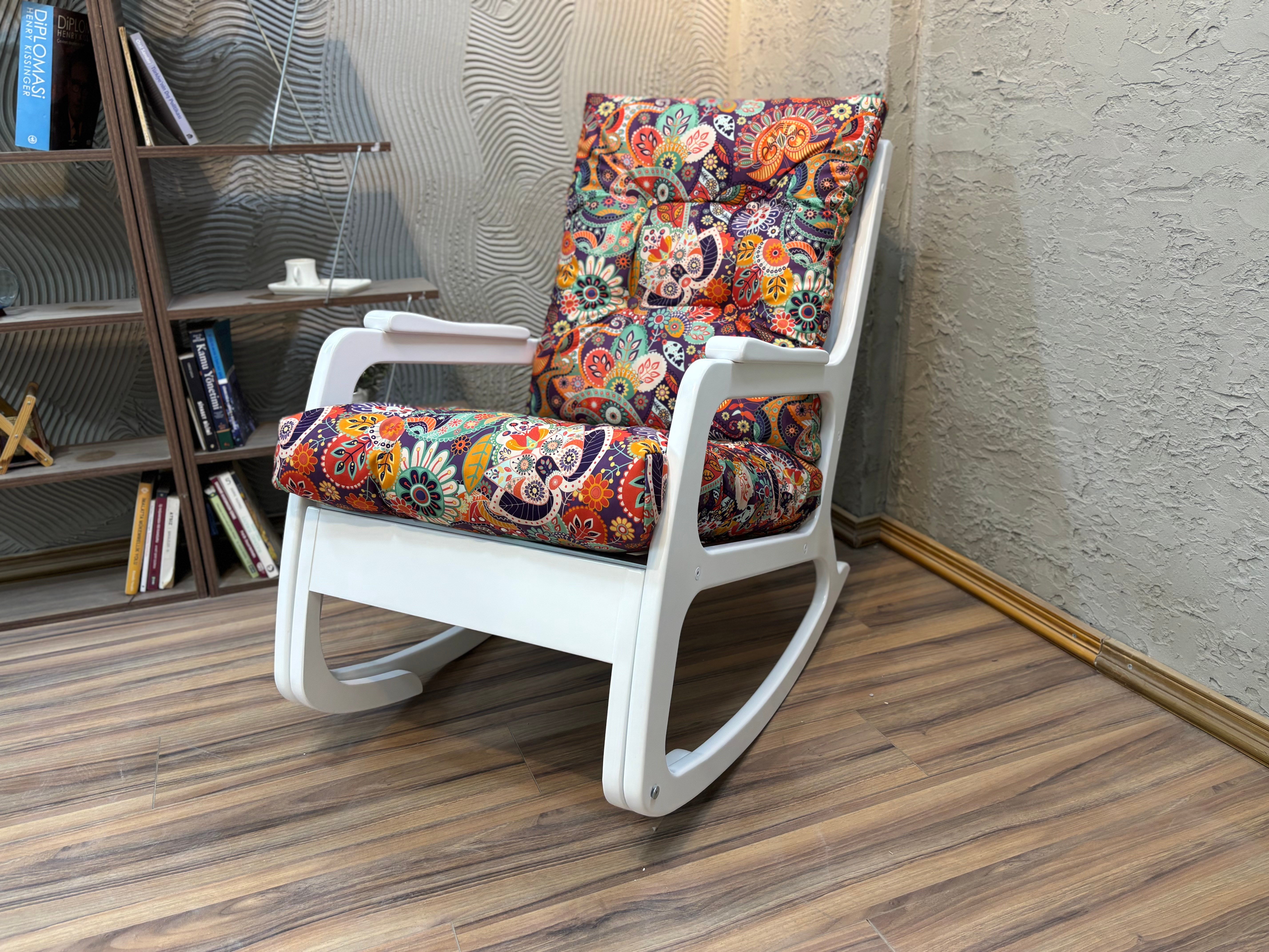 Kontes Retro Sallanan Sandalye | TV Koltuğu | Dinlenme Koltuğu | Kitap Okuma Koltuğu 