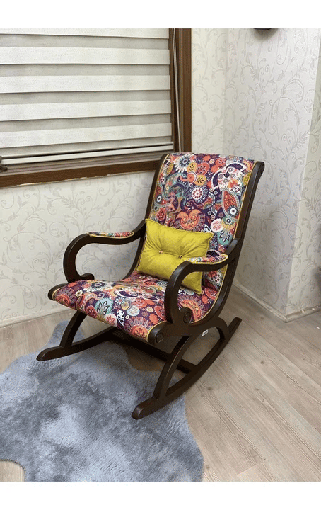 Rustik Retro Sallanan Sandalye | Baba Koltuğu | Dinlenme Koltuğu 