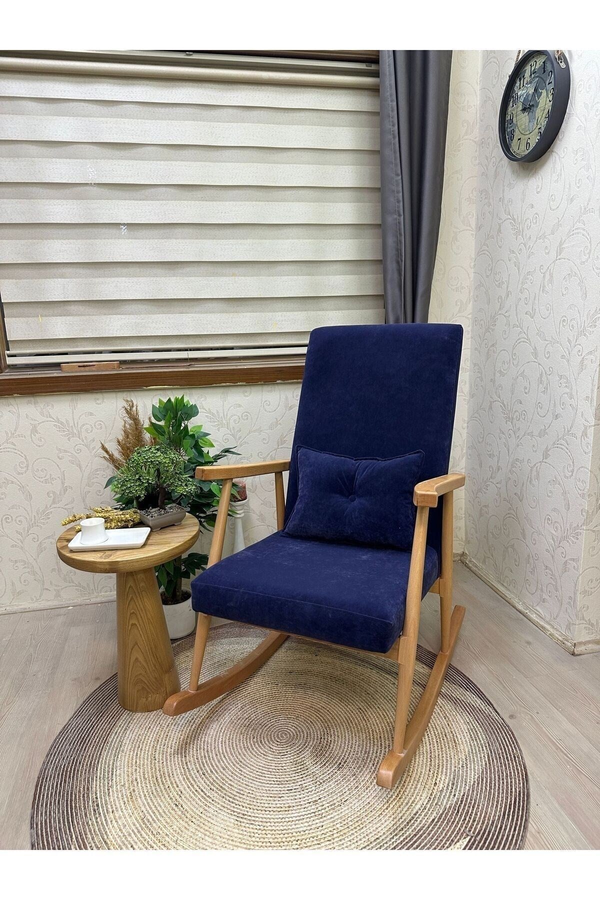 Trend Ceviz Beta Yeşil Sallanan Sandalye Dinlenme Emzirme Baba Tv Okuma Koltuğu Berjer