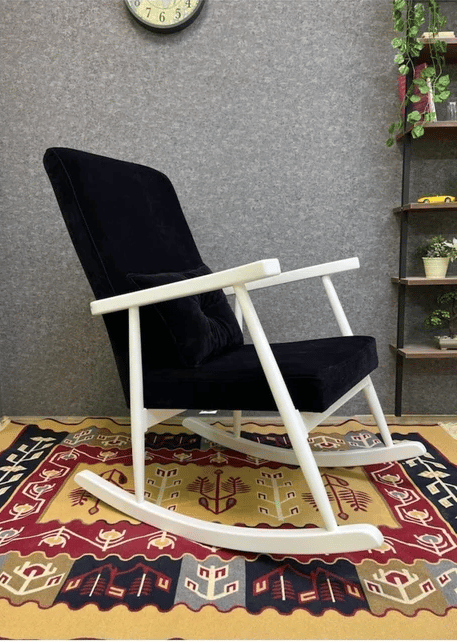 Trend Kadife Dokulu Sallanan Sandalye | TV Koltuğu | Dinlenme Koltuğu