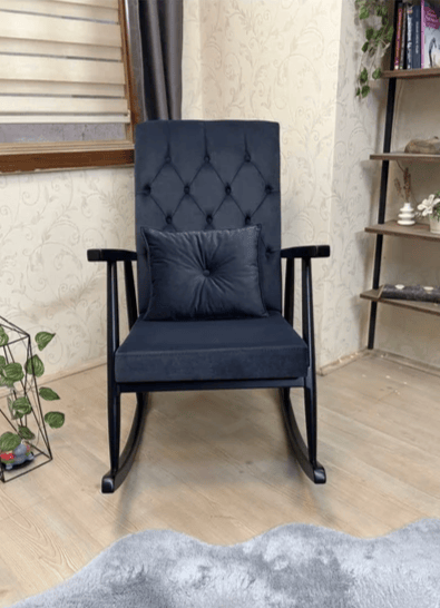 Trend Kapitoneli Naturel Sallanan Sandalye | TV Koltuğu | Dinlenme Koltuğu