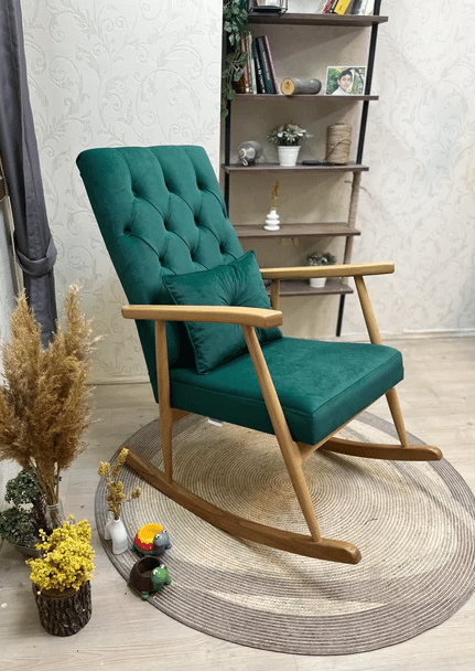 Trend Kapitoneli Naturel Sallanan Sandalye | TV Koltuğu | Dinlenme Koltuğu
