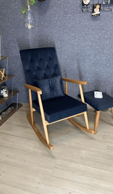 Trend Kapitoneli Naturel Sallanan Sandalye | TV Koltuğu | Dinlenme Koltuğu