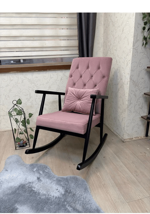 Trend Kapitoneli Naturel Sallanan Sandalye | TV Koltuğu | Dinlenme Koltuğu