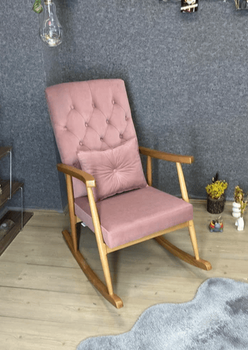 Trend Kapitoneli Naturel Sallanan Sandalye | TV Koltuğu | Dinlenme Koltuğu