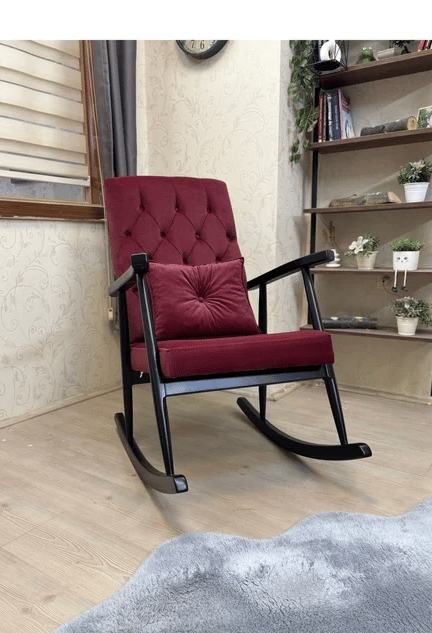 Trend Kapitoneli Naturel Sallanan Sandalye | TV Koltuğu | Dinlenme Koltuğu