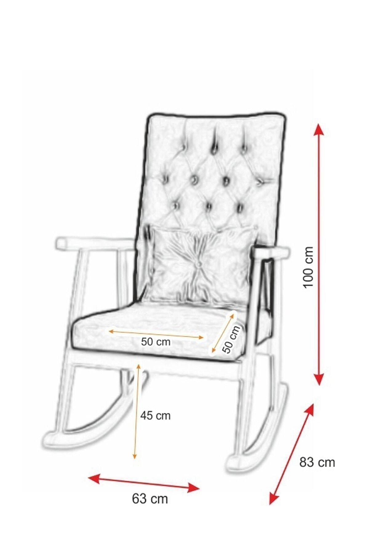 Trend Naturel Ekose Mavi Sallanan Sandalye Dinlenme Emzirme Baba Tv Okuma Koltuğu Berjer