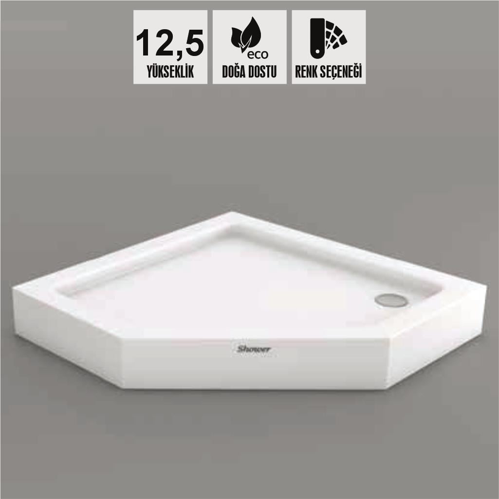 SHOWER Albert Beşgen Duş Teknesi, Monoblok