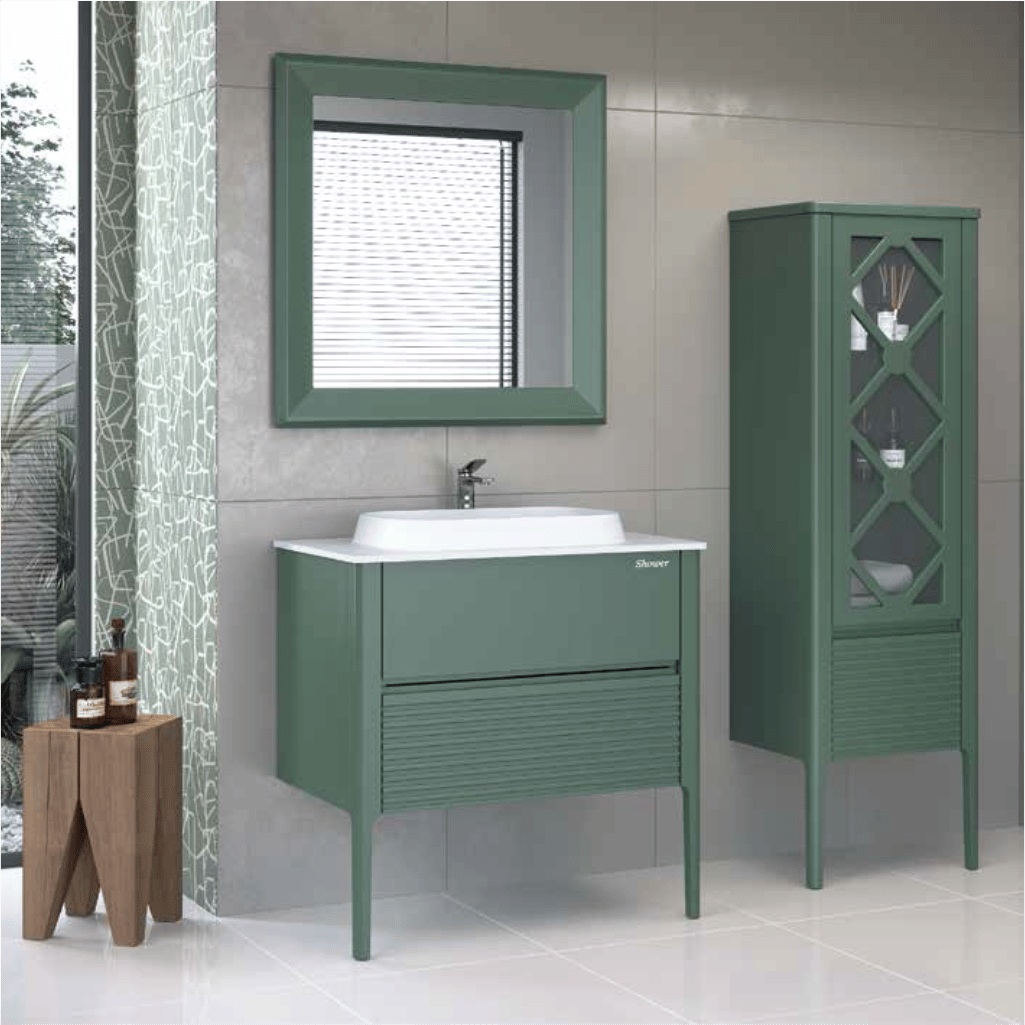 SHOWER ASYA Banyo Dolabı 80 Cm (Boy Dolabı Dahil Değildir.)