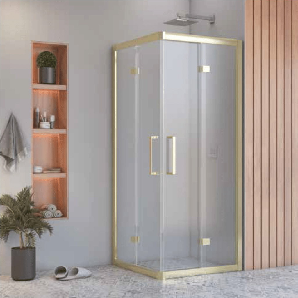 SHOWER BOLD İki Duvar Arası 2 Sabit 2 Çalışır, Kare Kabin