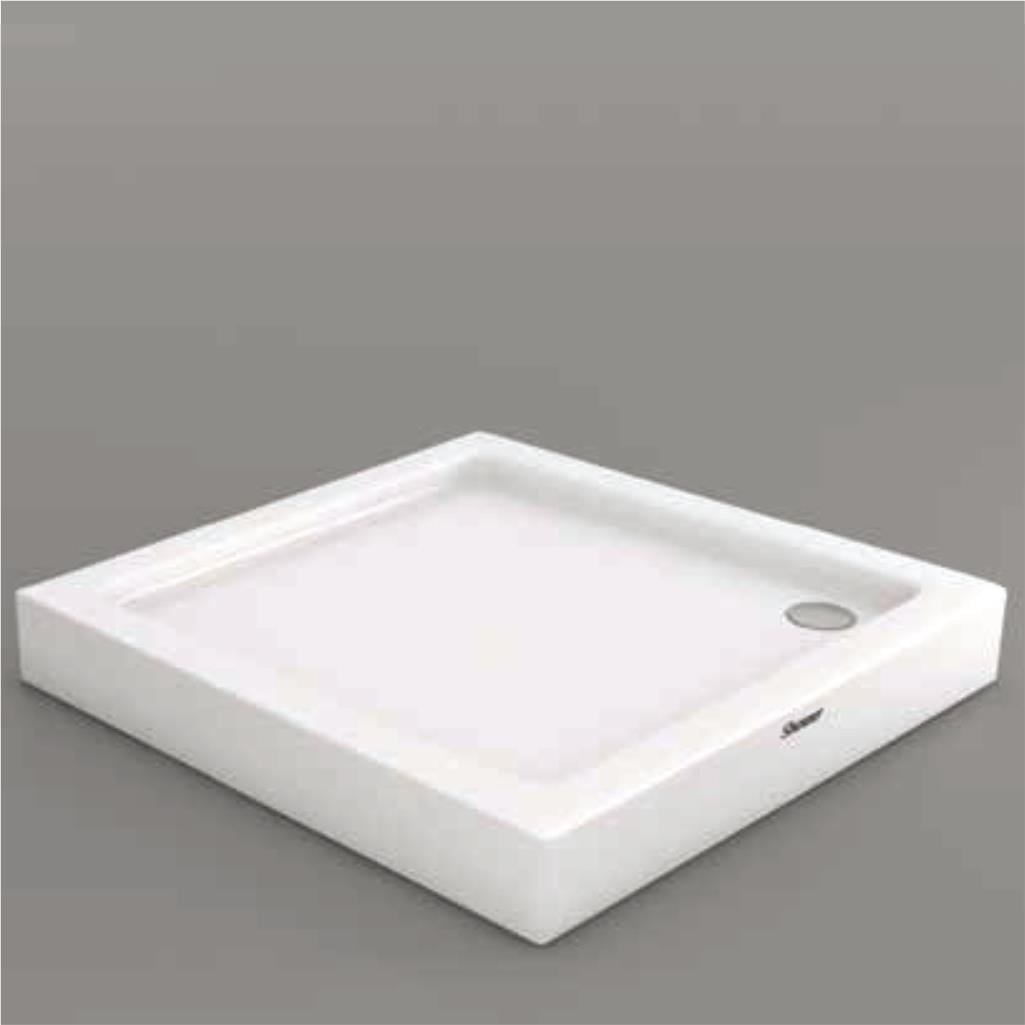 SHOWER Coral Oval Duş Teknesi, Monoblok