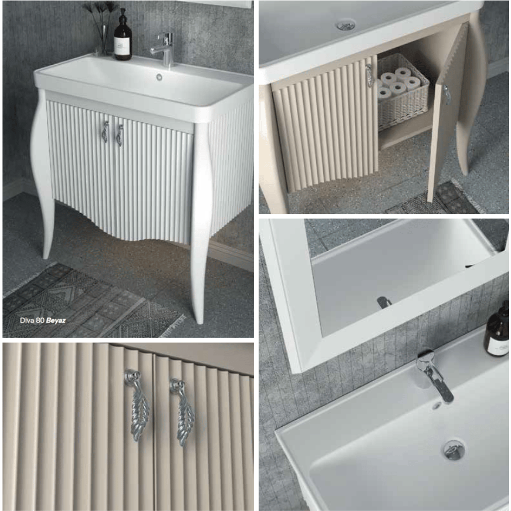 SHOWER DIVA Banyo Dolabı 80 Cm