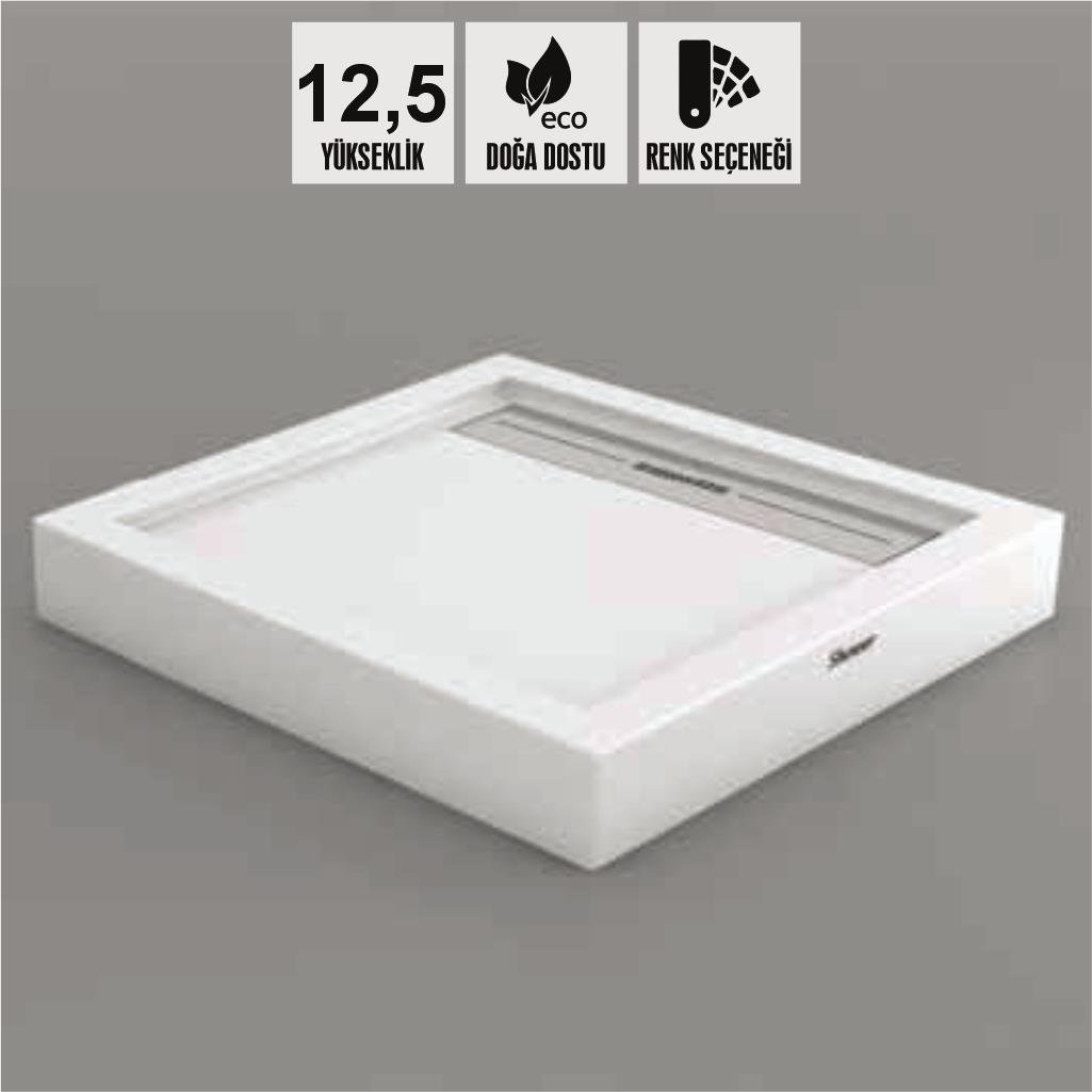 SHOWER Drop Kare Dus Teknesi H=12,5 cm, Monoblok