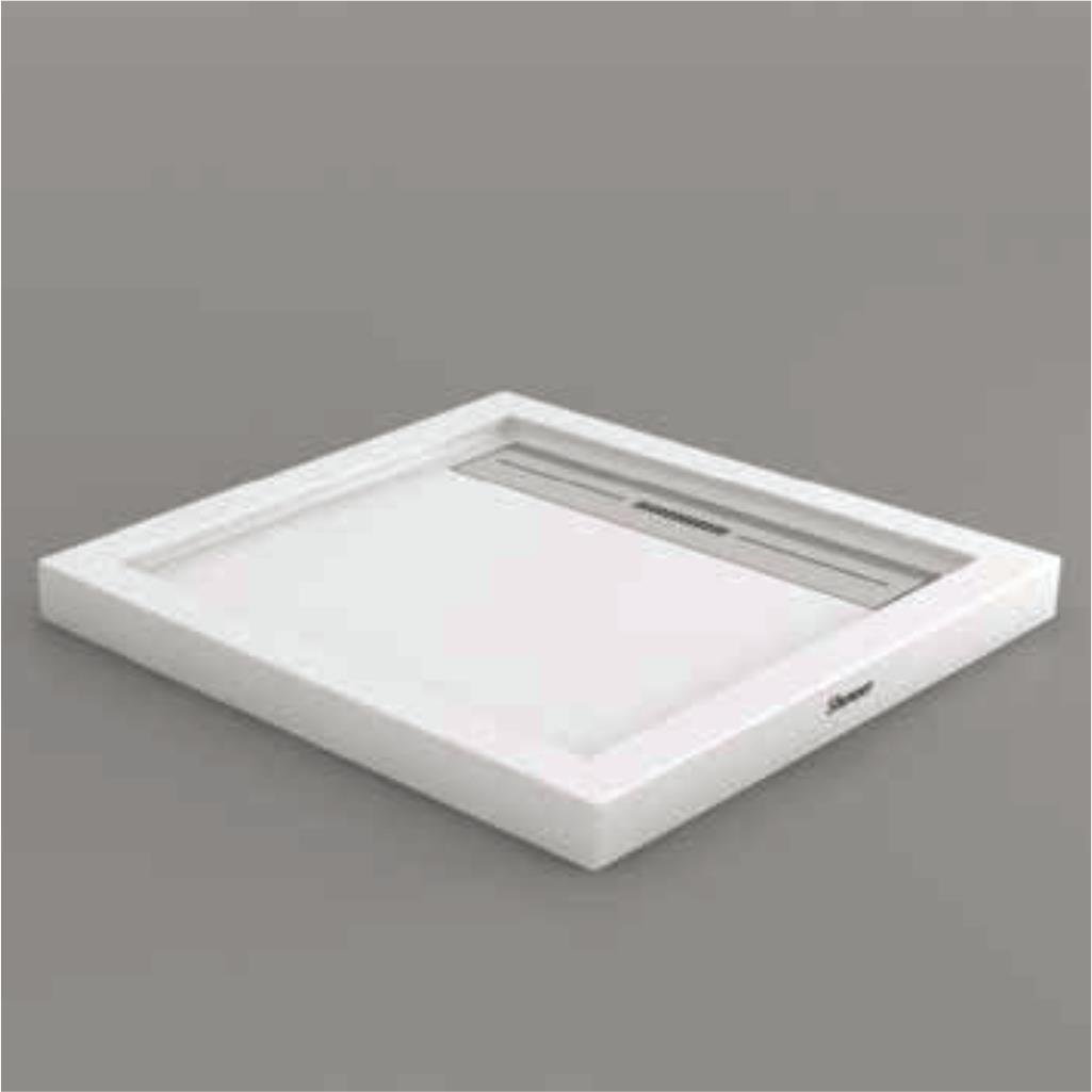 SHOWER Drop Kare Dus Teknesi H=8 cm, Monoblok