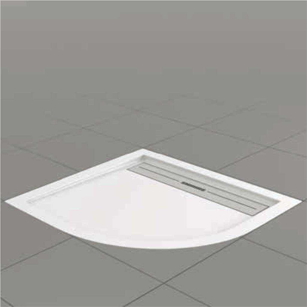 SHOWER Drop Oval Duş Teknesi, Flat