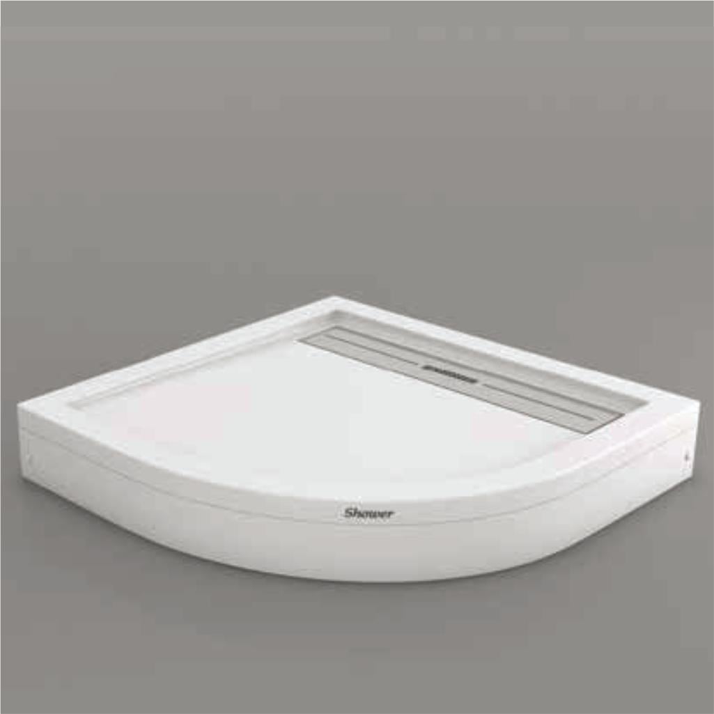 SHOWER Drop Oval Panelli Duş Teknesi, Panelli