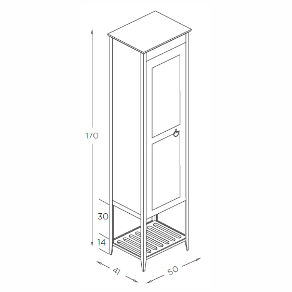 SHOWER FLORYA Boy Dolabı
