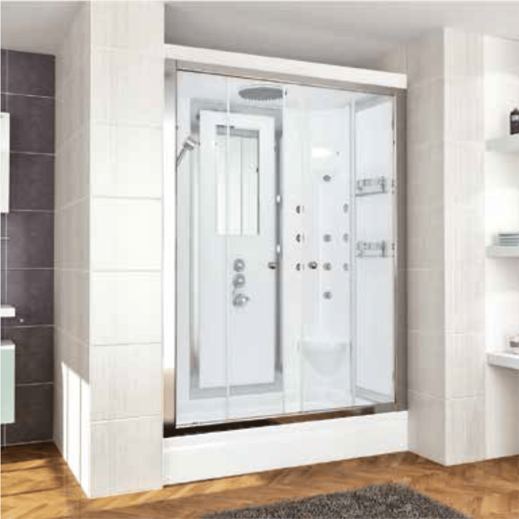 SHOWER FRESH Dikdörtgen Tekne Üzeri İki Duvar Arası Kompakt Sistem