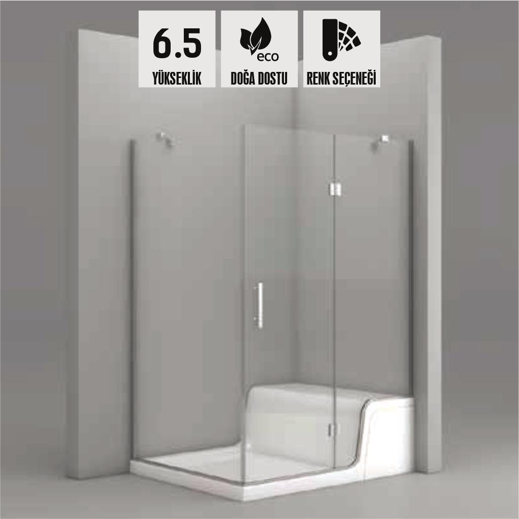 SHOWER GAYA Oturmalı Dikdörtgen Flat Duş Teknesi