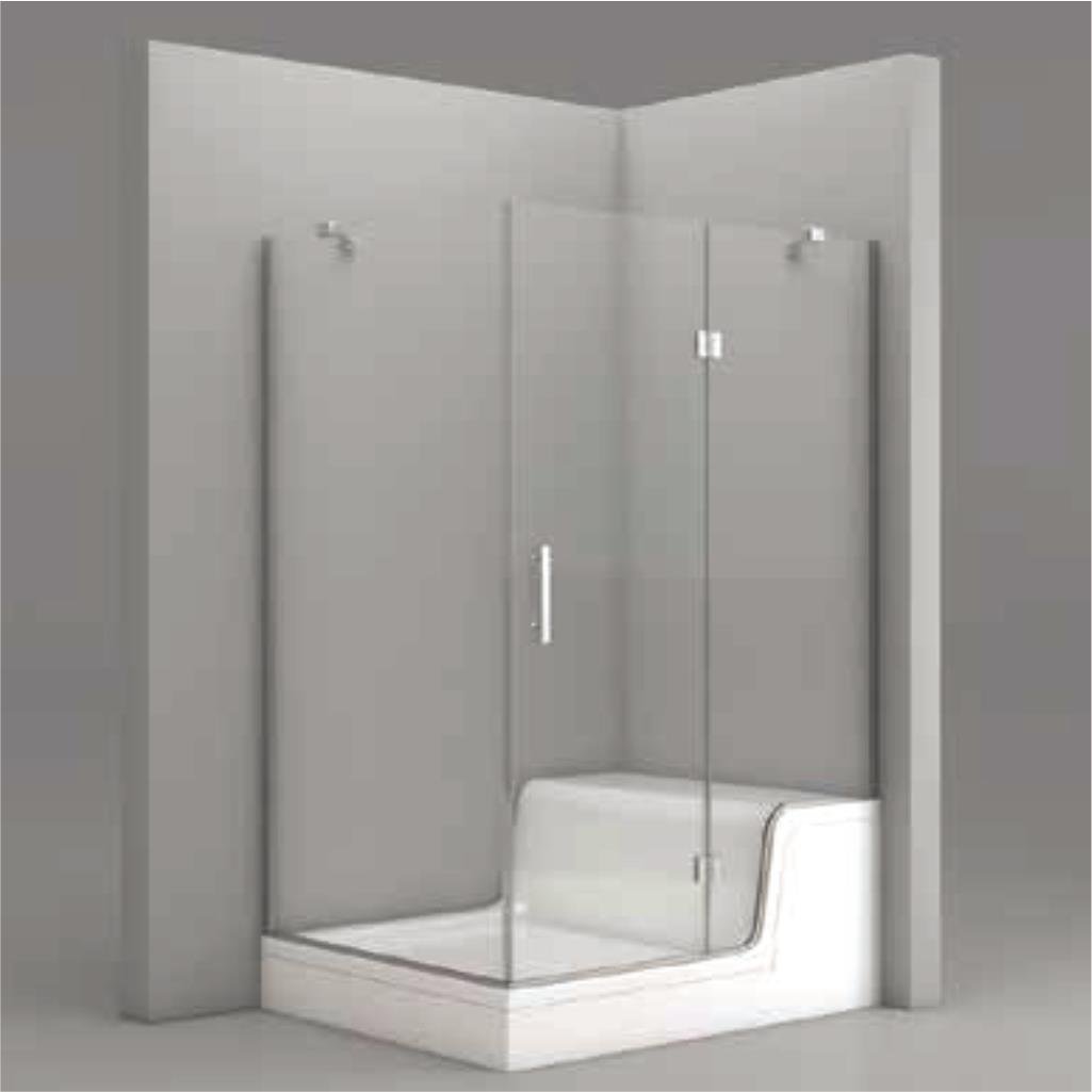 SHOWER GAYA Oturmalı Dikdörtgen Panelli Duş Teknesi