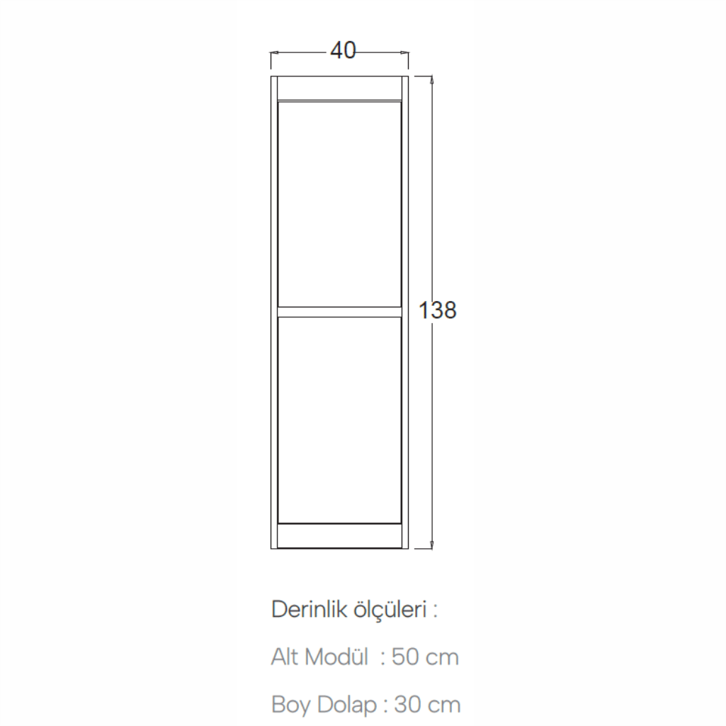 SHOWER GRANDE Boy Dolabı 