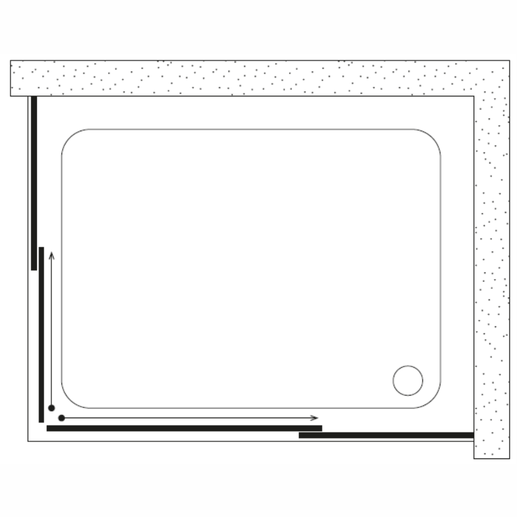 SHOWER ICON 2 Sabit 2 Çalışır Dikdörtgen Tekne Üzeri Kabin