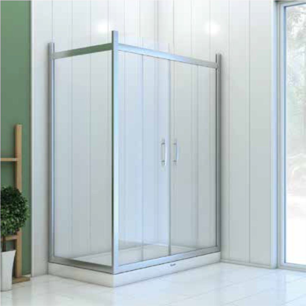 SHOWER ICON 2 Sabit 2 Çalışır Dikdörtgen, Yan Panelli, Tekne Üzeri Kabin