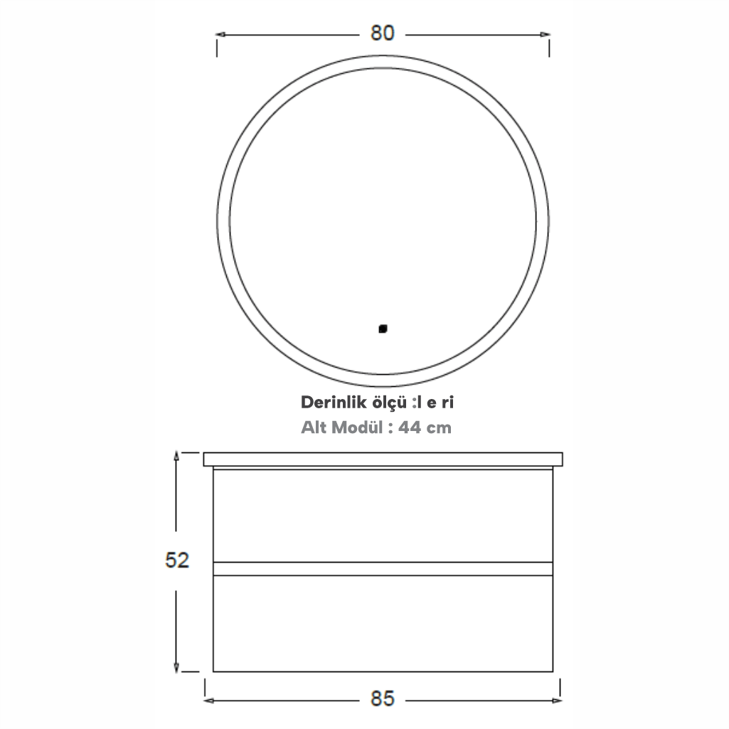 SHOWER IDOL Banyo Dolabı 85 Cm 