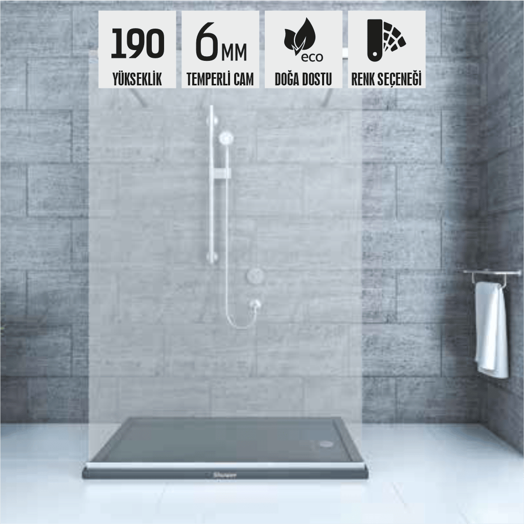 SHOWER JOY 1 Sabit 2 Yan Girişli, Tekne Üzeri Kabin