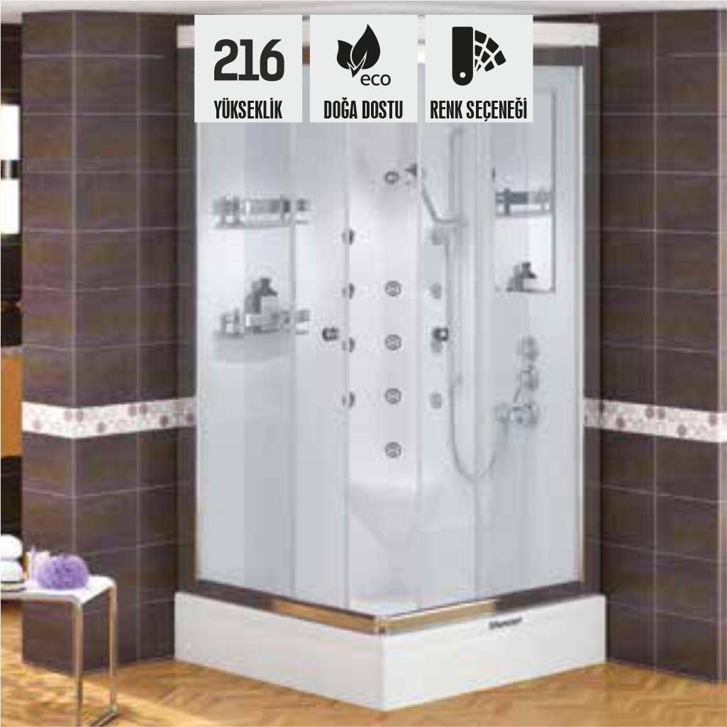 SHOWER LİDYA Tekne Üzeri Kare Kompakt Sistem