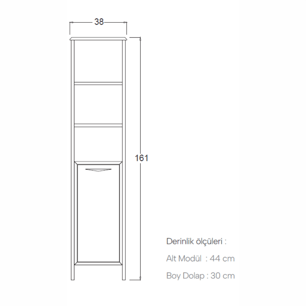 SHOWER ORDIN Boy Dolabı 