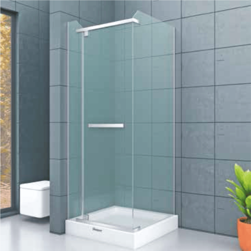 SHOWER ORIGINAL 1 Sabit 1 Açılır Yan Panelli Tekne Üzeri, Kare Kabin