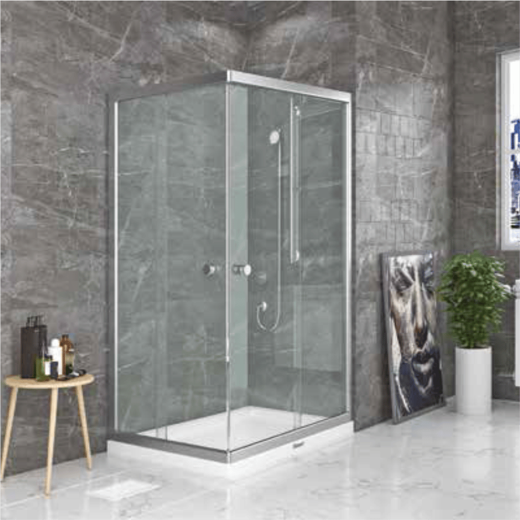 SHOWER SATURN 2 Sabit 2 Çalışır Dikdörtgen Tekne Üzeri Kabin