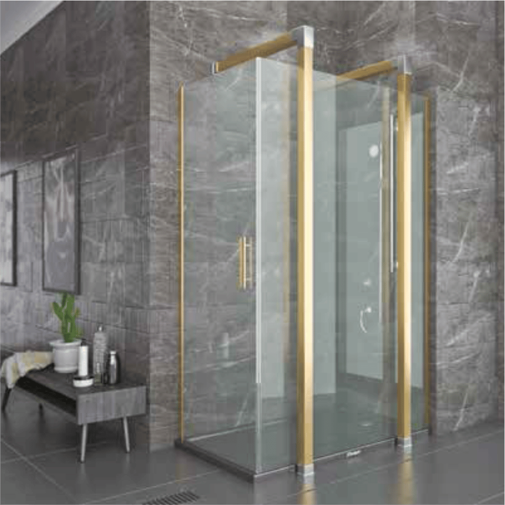 SHOWER SPECIAL Ön Cephe Sabit, Yandan Girişli, Dikdörtgen Kabin