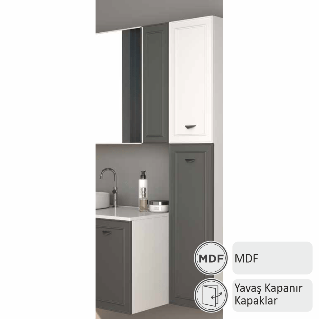 SHOWER TRIO Boy Dolabı 