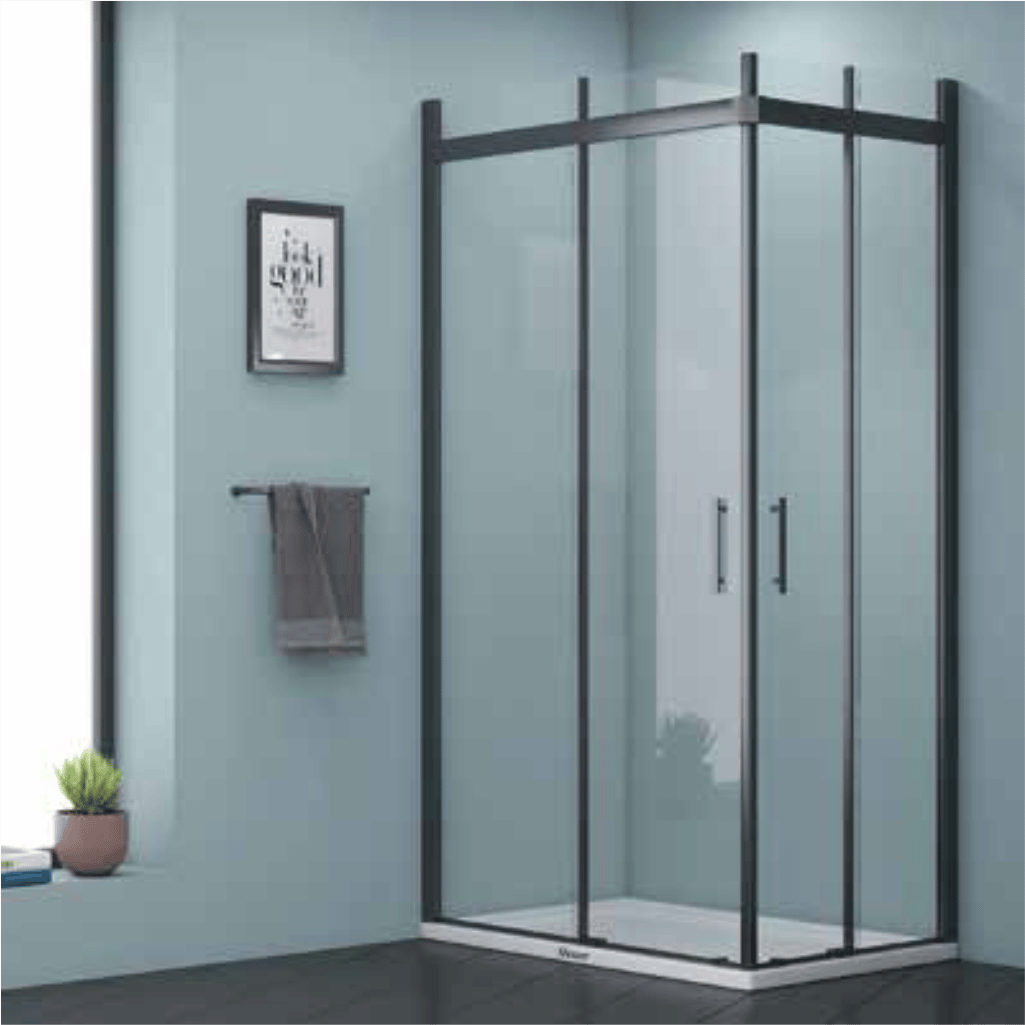 SHOWER URANÜS 2 Sabit 2 Çalışır Köse Girışli Tekne Üzeri Dikdörtgen Kabin