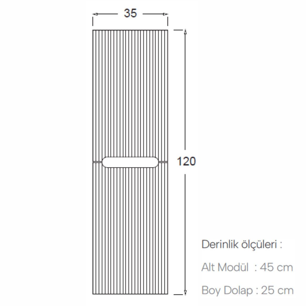SHOWER ZARA Boy Dolabı 