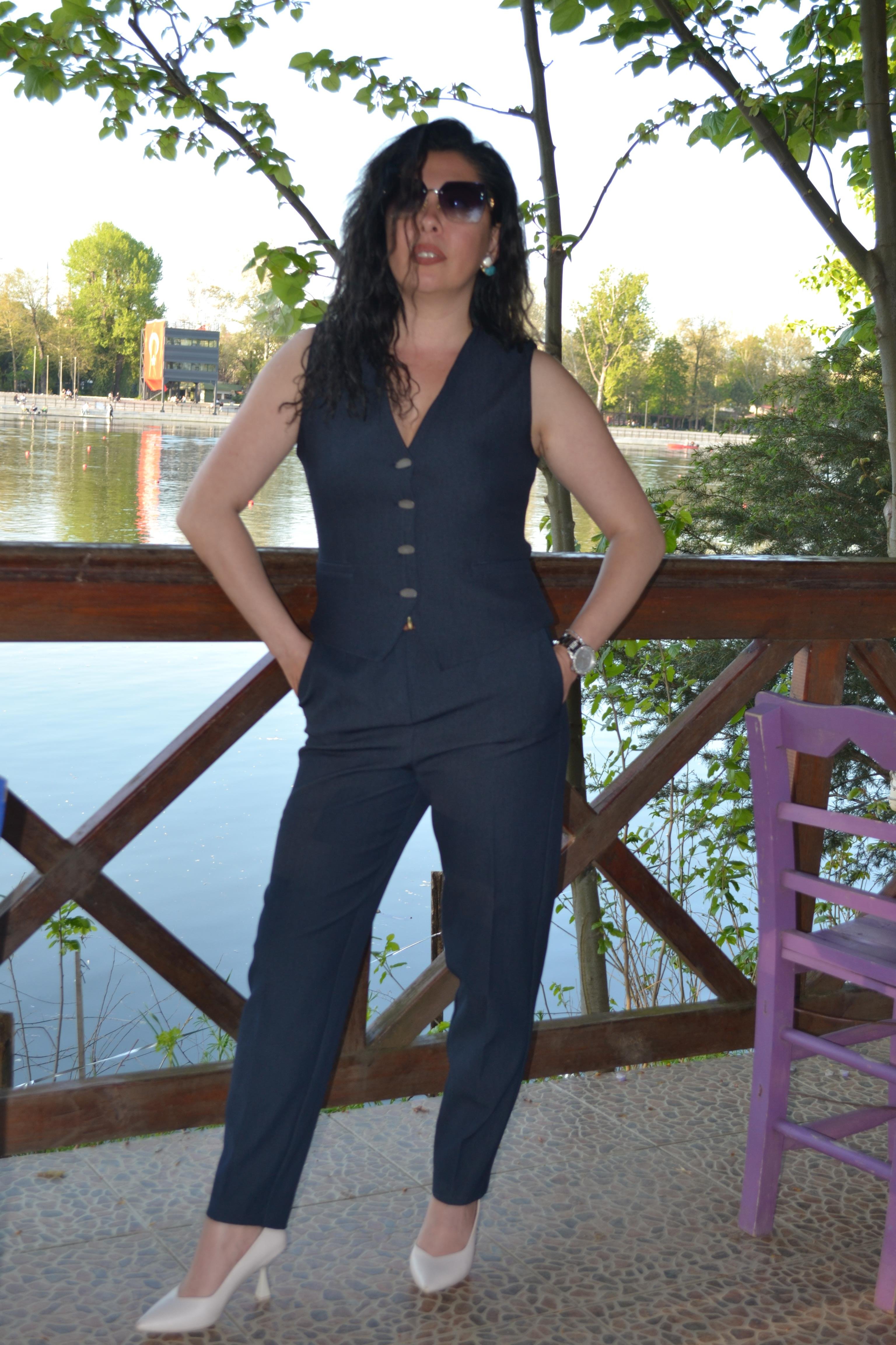 Denim klasik pantolon