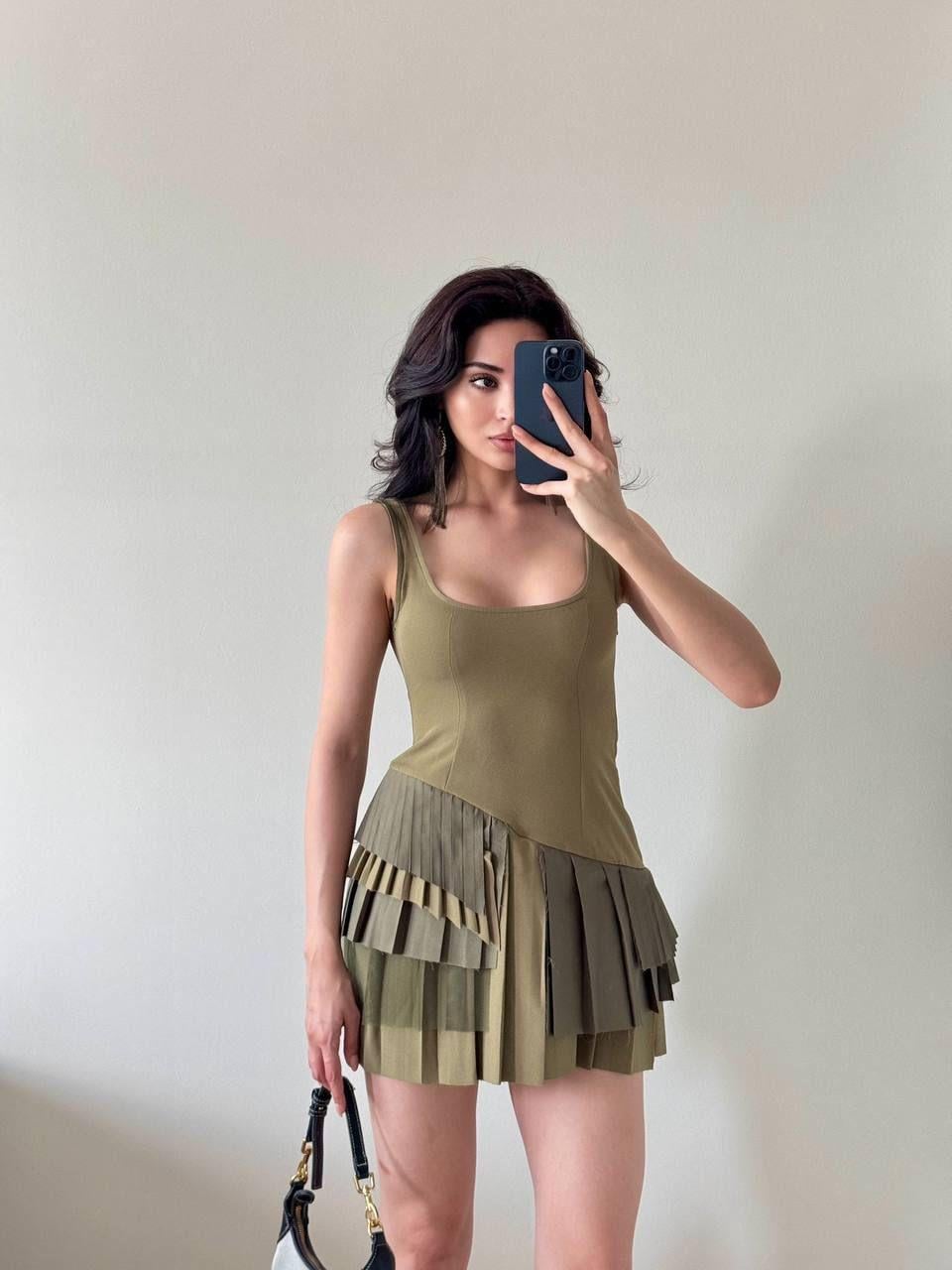 Mini Detay Elbise 