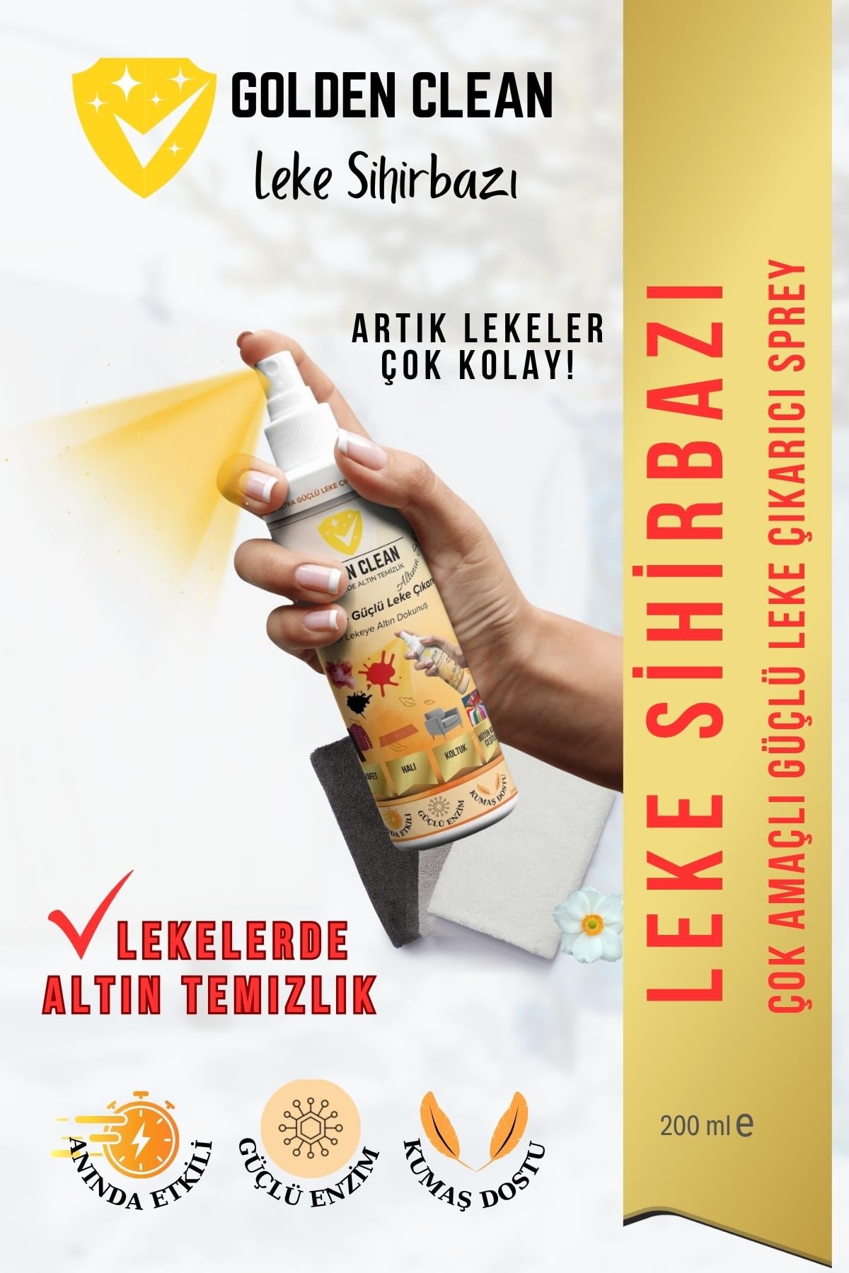 golden clean leke sihirbazı