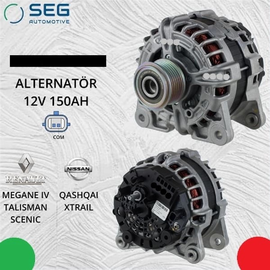Alter 12V 150A > Bosch Tipi 6PK Bilyali Kasnak (LIN Uclu )RENAULT Meganetalismantrafficopel Viva