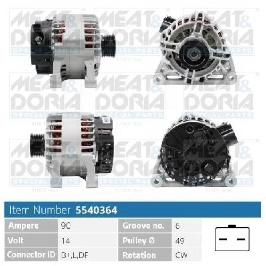 Alternator 12V 80A C2C3207307 9638544280