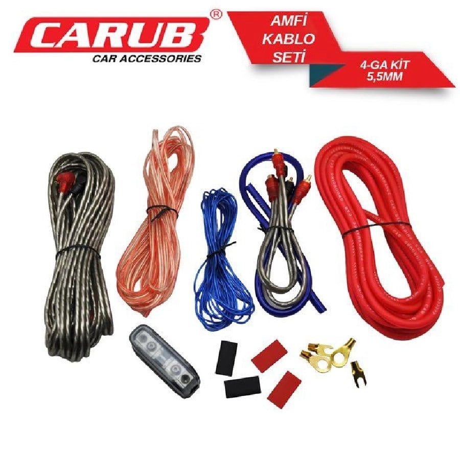Ampfi Tesisat  Kablo Seti 4GA Kit  55 Mm