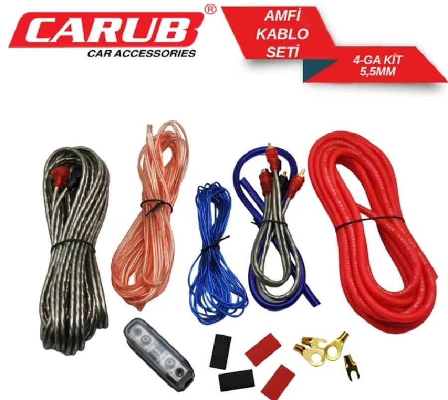 Ampfi Tesisat  Kablo Seti 4GA Kit  55 Mm