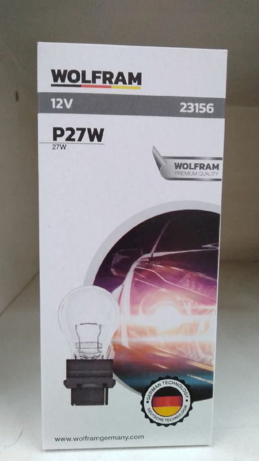 AMPUL 12V  27W P27W PLASTIK DUYLU USA TIP